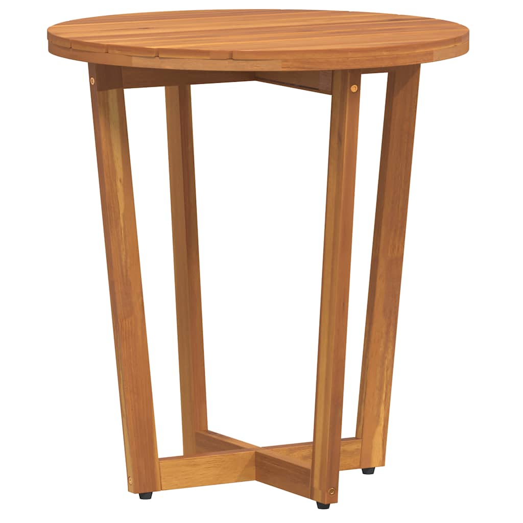 Garden Side Table Round Ø55x60 cm Solid Wood Acacia